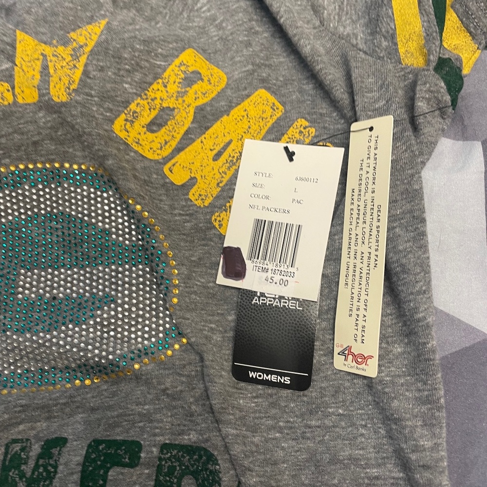 Green Bay Bedazzled Fan tee